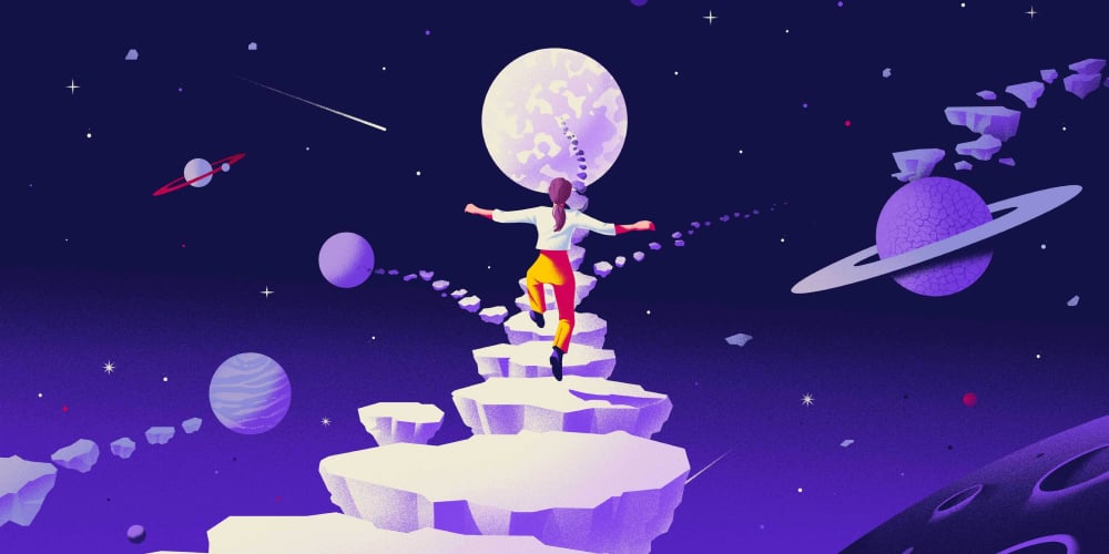 person-hopscotches-across-planetary-stepping-stones-future-mindedness
