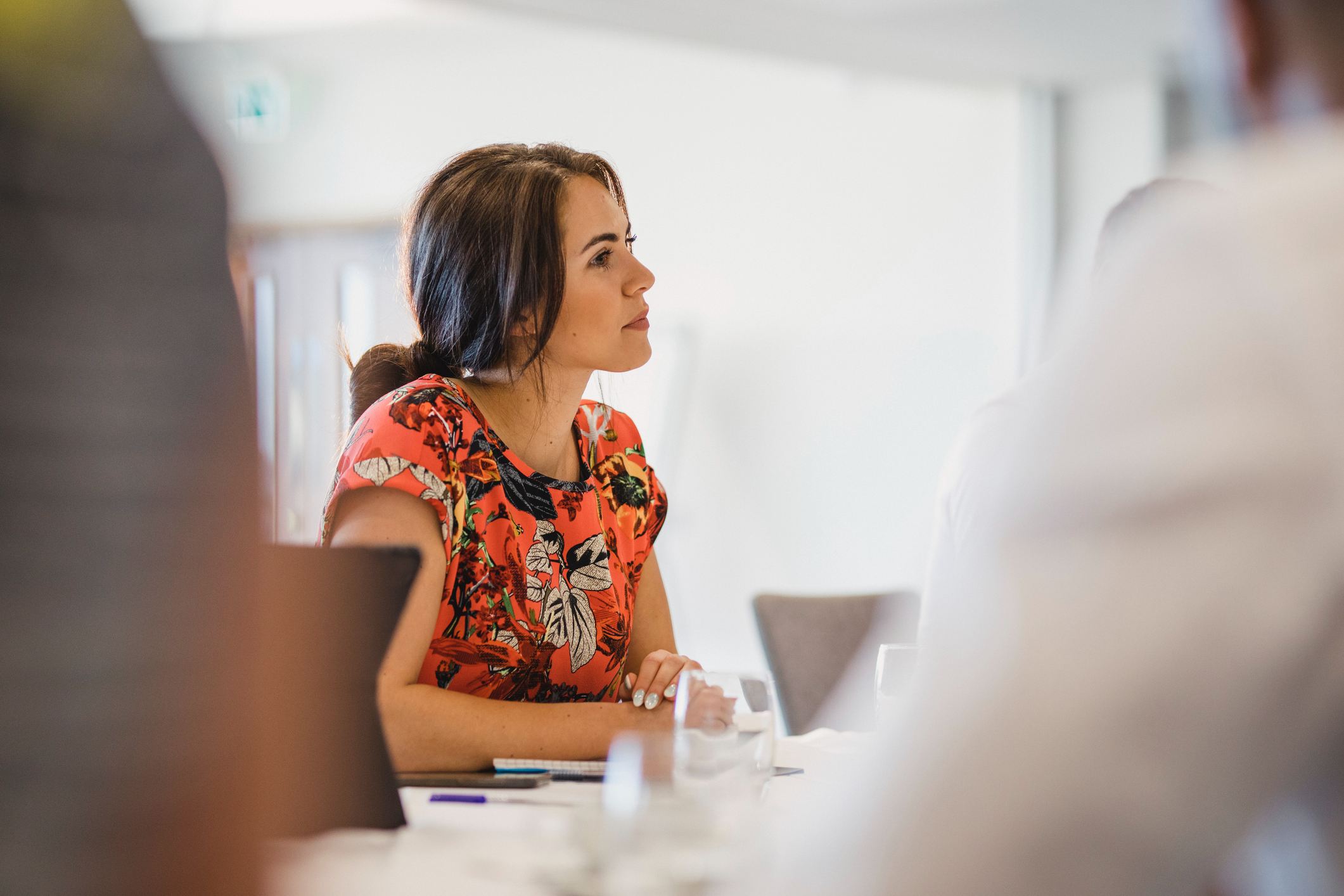 Young-woman-in-business-meeting-importance-of-patience-in-life